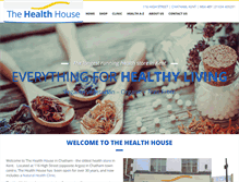 Tablet Screenshot of healthhousechatham.com